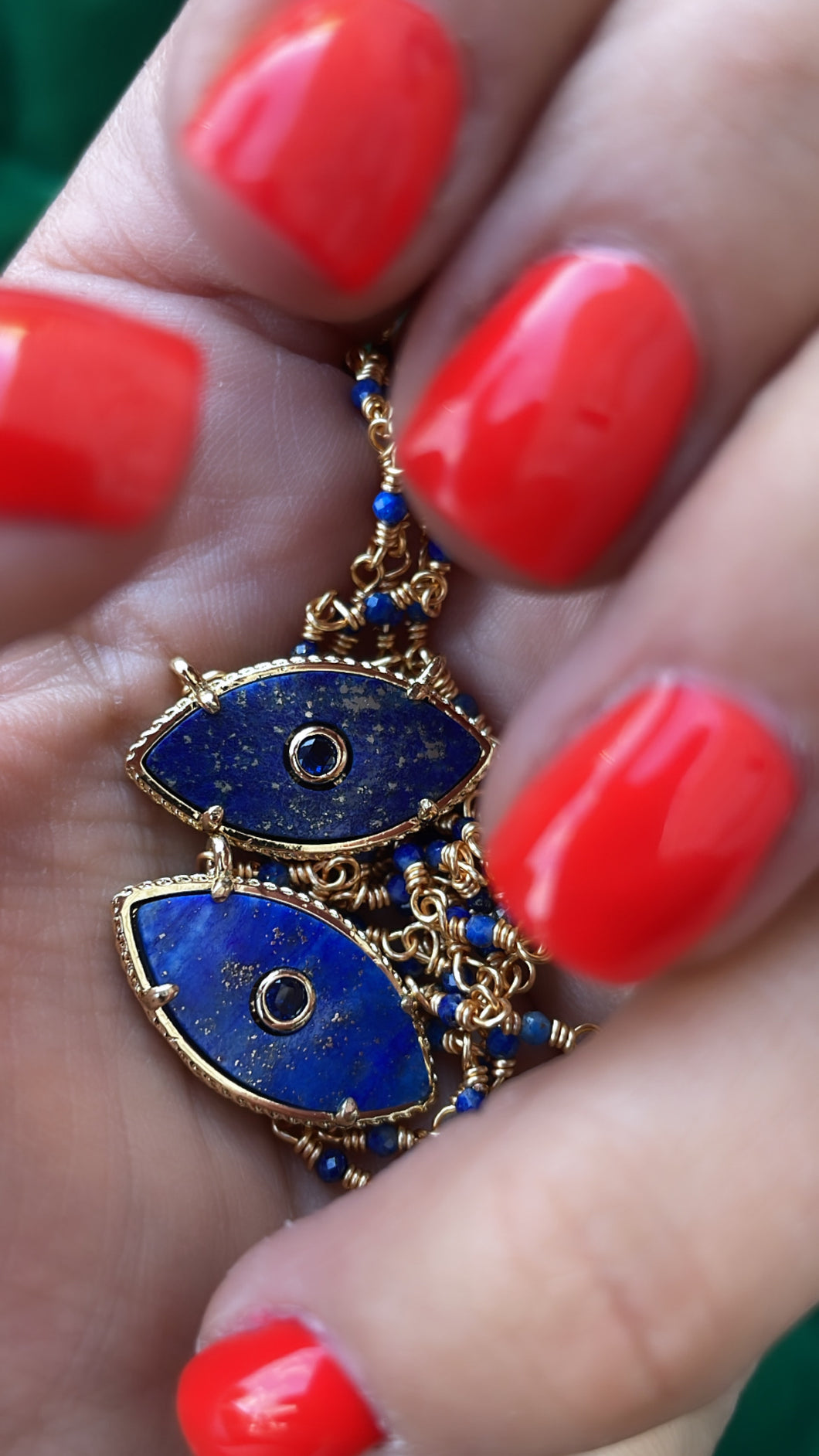 Collier Eyes blue