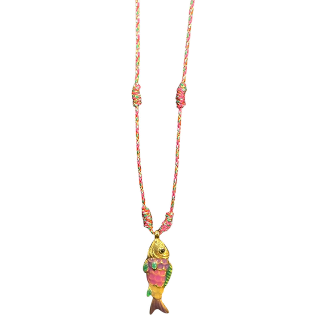 Collier Fish Pink