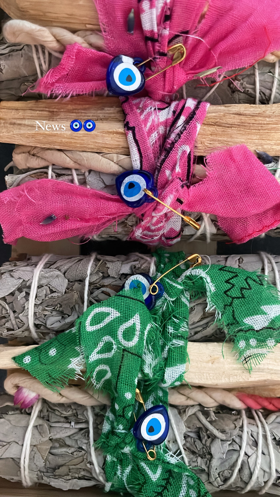 Bâton Sauge & Palo Santo & Encens & grigri & bandana
