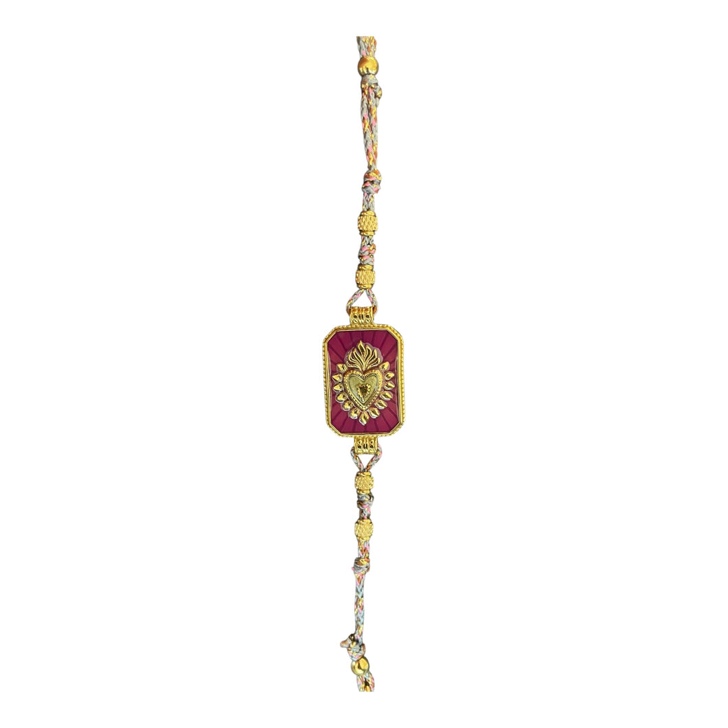 Bracelet plaque cœur