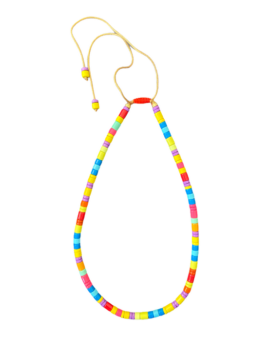 Collier Colorfull   matière : Acier Chirurgical , perles , cordon   couleur : multicolore   Collier réglable